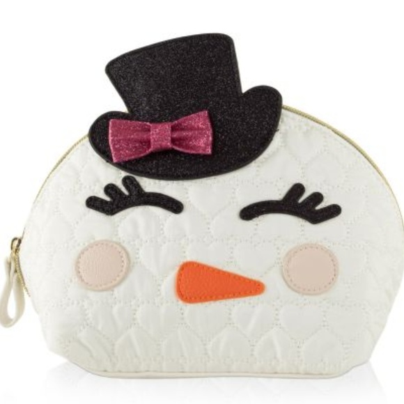 Betsey Johnson Handbags - Betsey Johnson Snowman Kitch Nylon Cosmetic Case